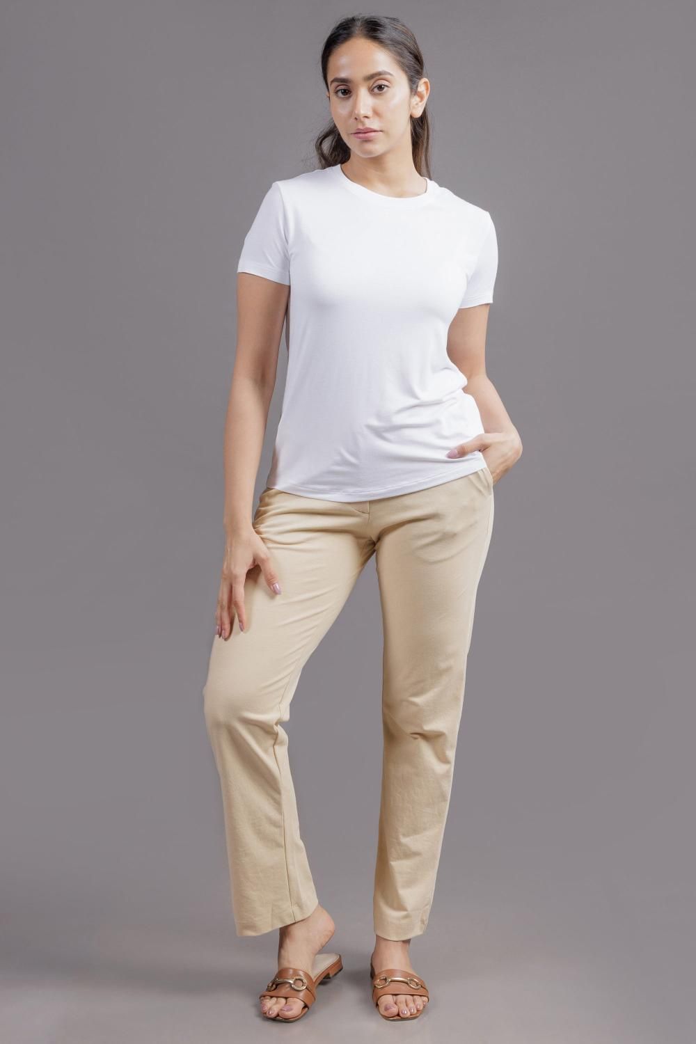 Women’s All Day Work Pants – SORONA® Stretch Trousers (220 GSM)-XS