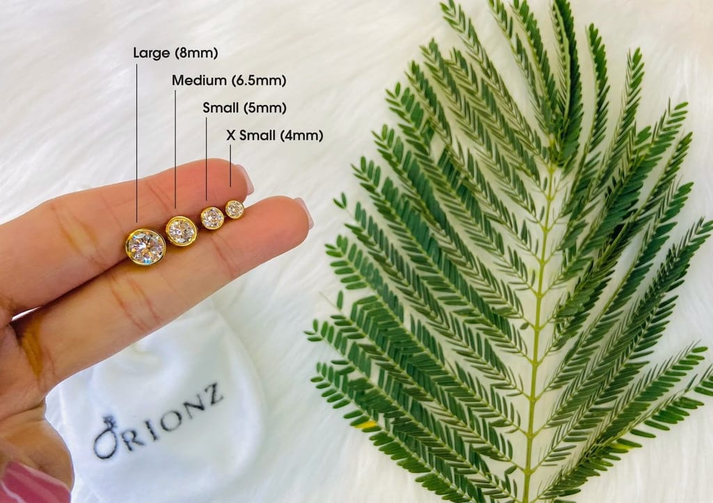 Brilliant Bezel Men's Ear Stud (1 Pc Only)