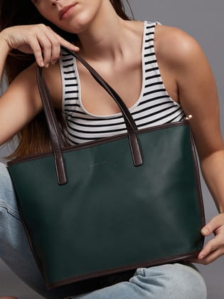Green Glamour Tote Bag Set-Shoulder Bag