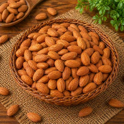 Roasted Almonds (250g) | Crunchy & Nutrient-Rich Healthy Snack | Daily Energy