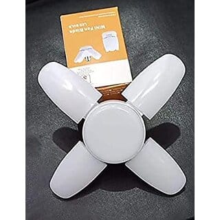 RSCT 4-Leaf Foldable LED Bulb | Adjustable Fan-Blade Bright Light for Home Ceiling & Decor
