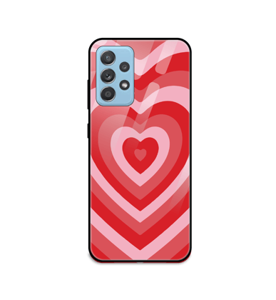 Red Hearts - Glass Case For Samsung Models-Samsung Galaxy A21