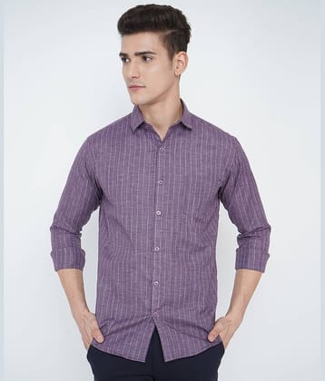 VERTUSY - Purple Cotton Regular Fit Men's Casual Shirt ( Pack of 1 )