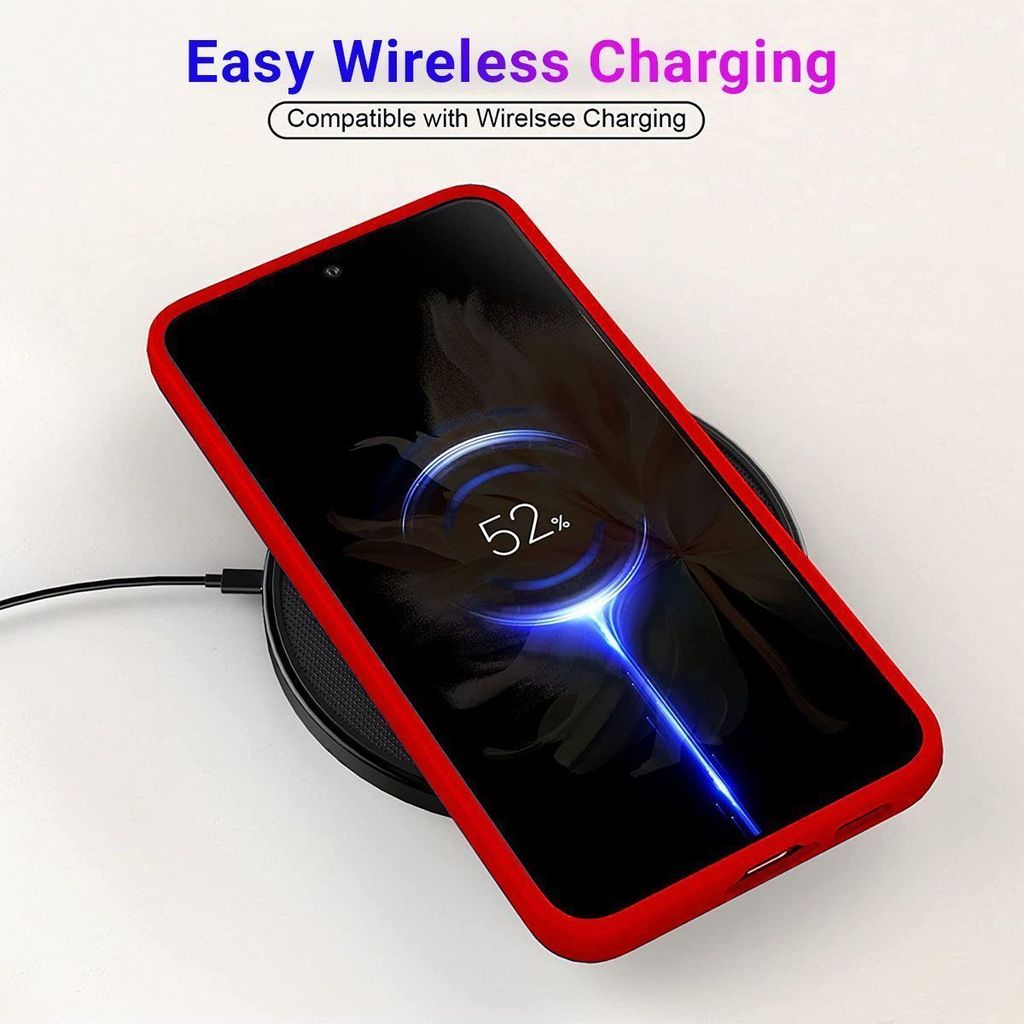 LIRAMARK Liquid Silicone Soft Back Cover Case for Samsung Galaxy S23 Plus 5G