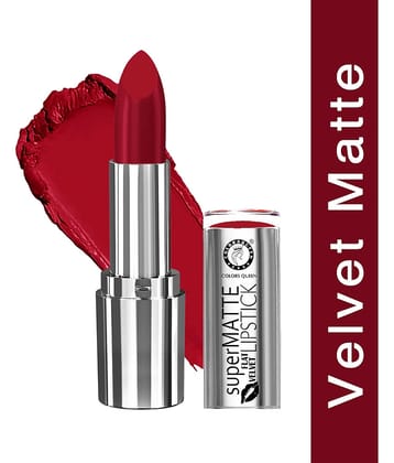 Colors Queen Super Matte Lipstick Highly Pigmented Creamy Matte Lipstick Indian Red (Shade -01)