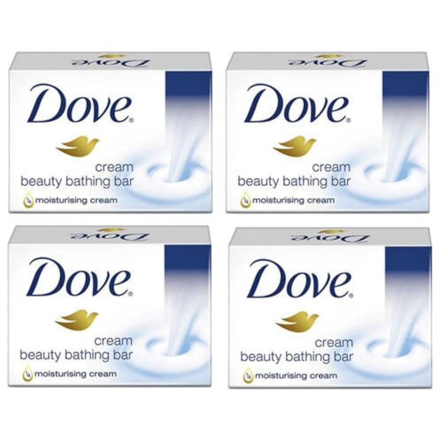 Doves Dove Cream Beauty Bathing Bar 50G (Pack Of 4) Doves Dove Cream Beauty Bathing Bar 50G (Pack Of 4) - As shown in image / 200 g (Pack of 1)