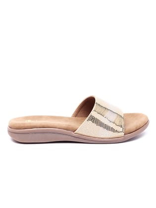 Whisper of Sophistication: Delco's Flat Slip-Ons-39 / Gold