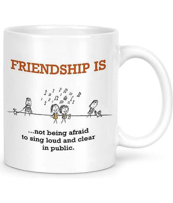 Idream Quote Printed Ceramic Coffee Mug 1 Pcs 330 mL