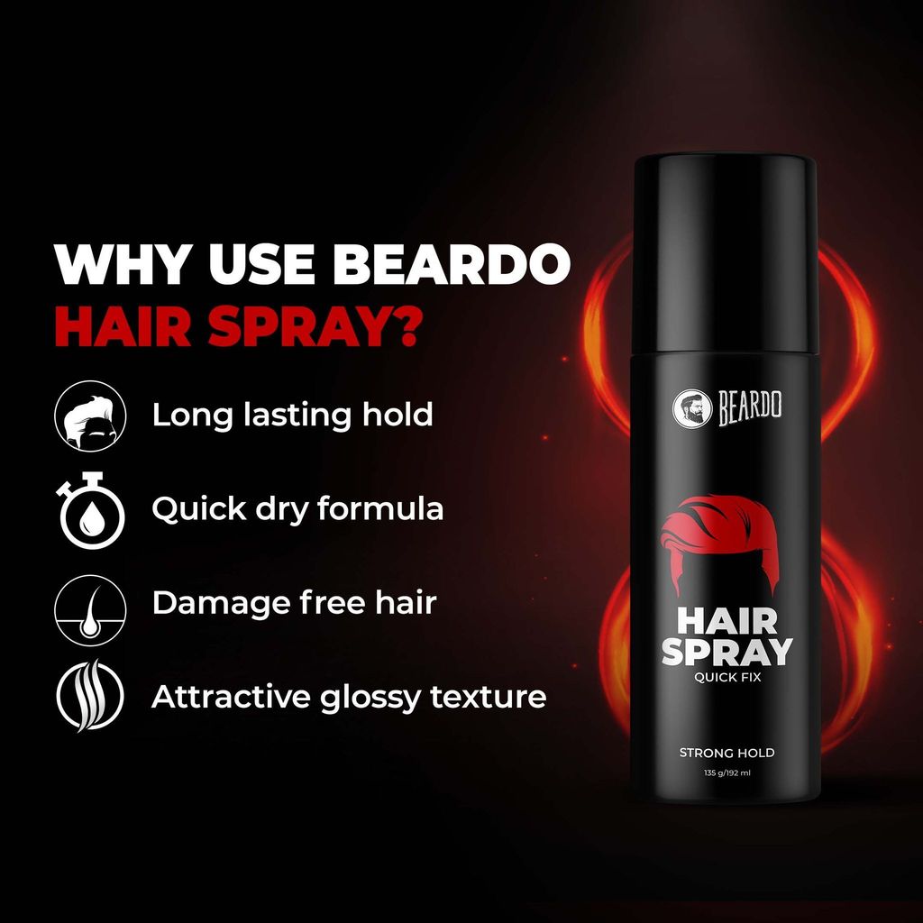 Beardo Strong Hold Hair Spray For Men