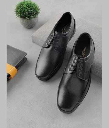 Liberty Black Men's Derby Formal Shoes