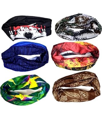 ATIPRIYA Pack of 6 Nylon Men's Headwrap ( Multicolor )