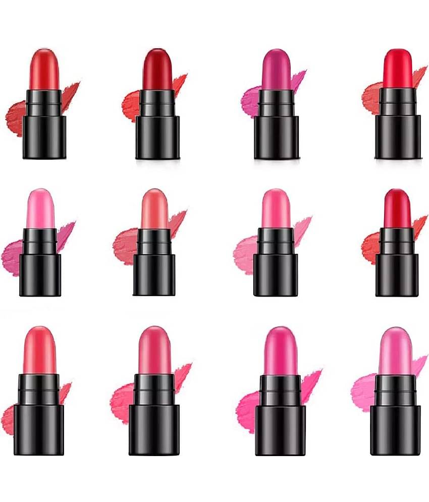 A.D.S. Mini Matte Travel Combo Lipsticks (Pack of 12) , 18 gm