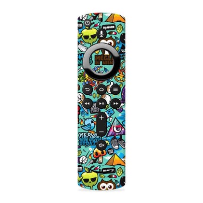 Blue Abstract Skin For Fire TV Stick Remote