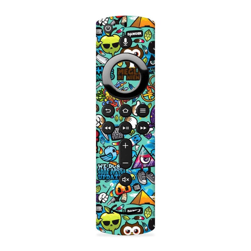 Blue Abstract Skin For Fire TV Stick Remote