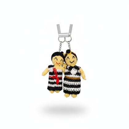 Cute handcrafted traditional Nyishi keychain doll