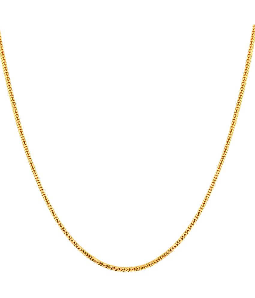 FASHION FRILL Gold Plated Chain ( Set of 1 )