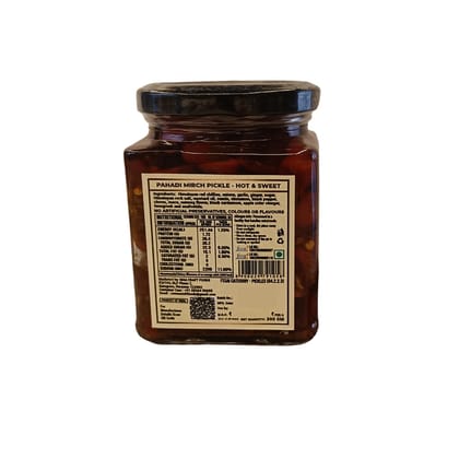 Maa Craft Pahadi Mirch Pickle (Hot & Sweet) | Himachali Chilli Pickle | Traditional Indian Achaar | Himalayan Crafted | Spicy & Sweet | No Artificial Flavours | 300g