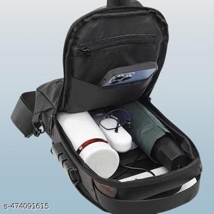 Waterproof polyester slim unisex crossbody sling bag chest backpack mens shoulder bag leisure travel handbag hard shell anti theft chest bagmulticolor
