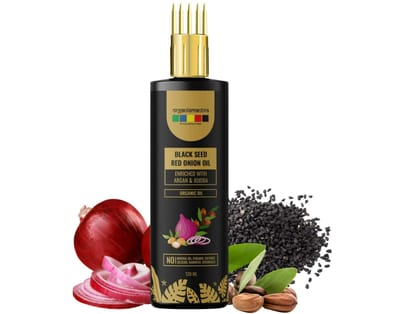 Organix Mantra Black Seed Red Onion Oil - 120 Millilitre
