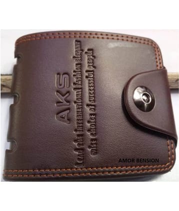 Amor Benison        WALLET PU Brown Casual Regular Wallet