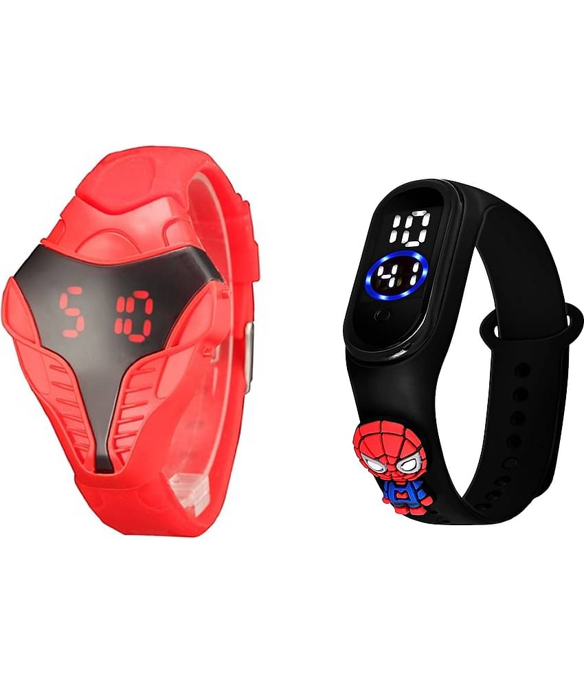 Cosmic - Red Silicon Digital Men's Watch