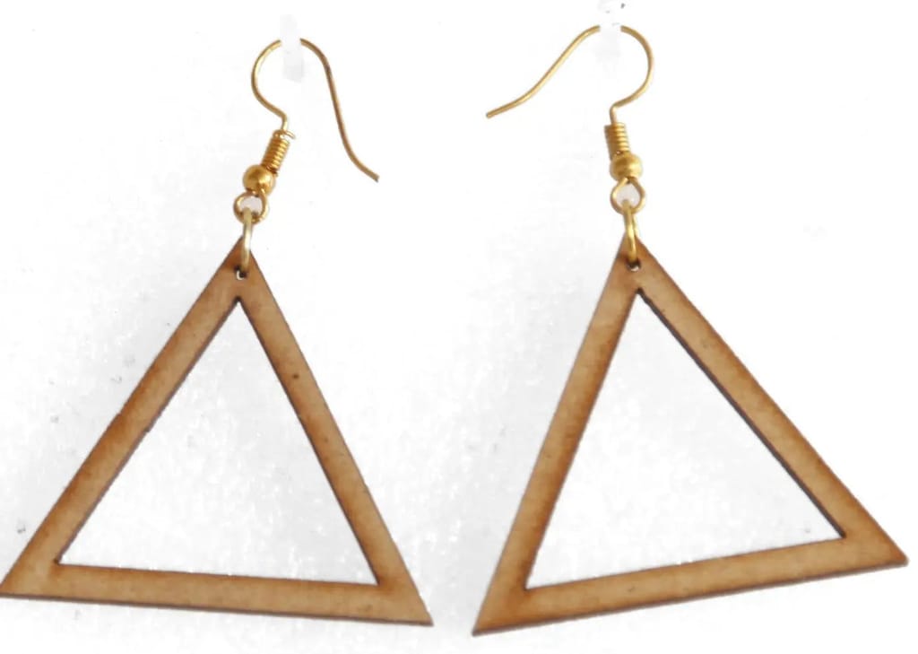 Handcrafted Wooden Earrings Set - 3 Pairs of Unique Designs