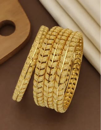Exquisite Gold-Plated Traditional 4 Pieceof Bangles