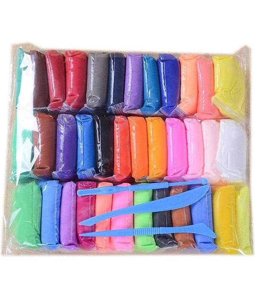 Freedy (Pack of 12) Air Dry Clay, Colorful Children Soft Clay, Creative Art Crafts, Gifts for Kids-Multi Color. Non-Toxic Modeling Magic Fluffy Foam Bouncing Clay Putty Kit for Kids with Tools