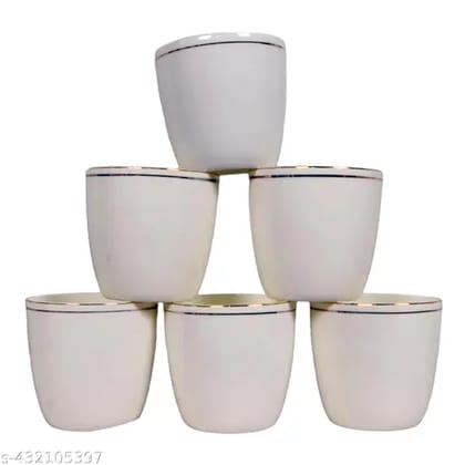 The Earth Store Ceramic Tea Cups - Set of 6
