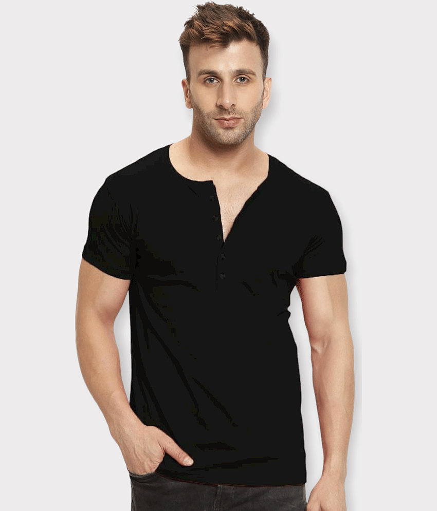 Leotude Pack of 1 Cotton Blend Regular Fit Men's T-Shirt ( Navy Blue )