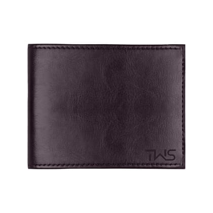 The Wallet Store Solid Leather Wallet For Men - Brown
