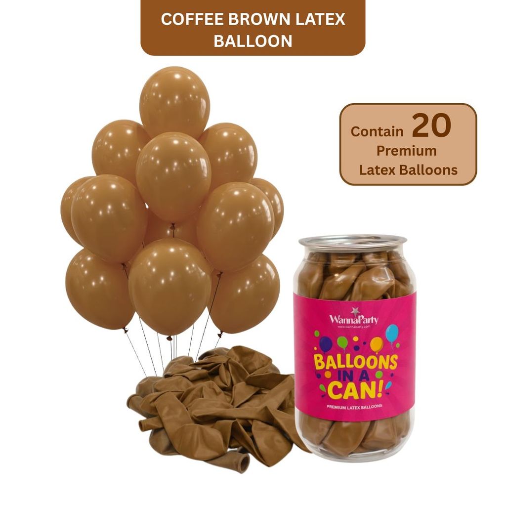 Coffee Brown Premium Latex Balloons 10" - 20PC - Party and Festive Needs | Buy online on ZillyBuy