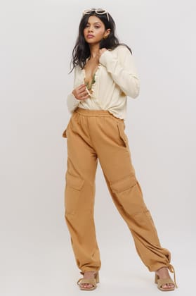 Sand Tapered Cargo Pants 26