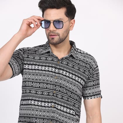 Black Printed Shirt-36