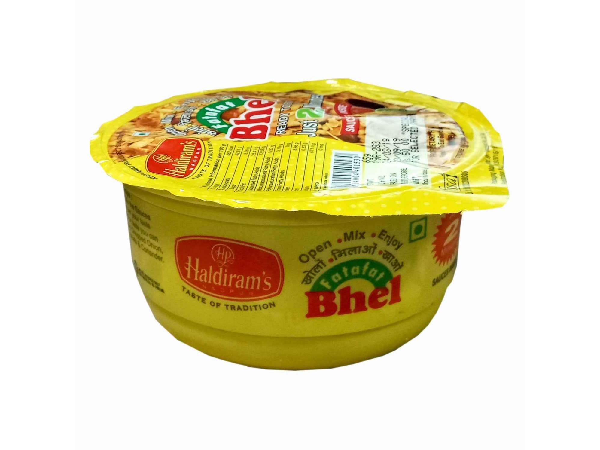 Haldiram's Fatafat Bhel Namkeen - 65 gm