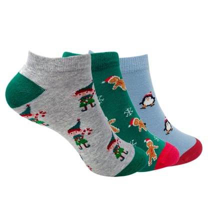 Sleigh Ride Trio Set of 3 Socks for Women - Giftbox Packaging