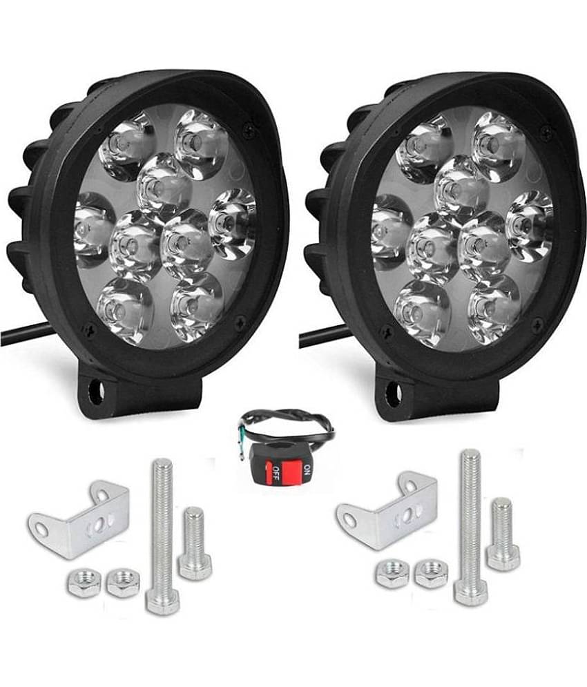 9 LED Fog Light For Bike & Two Wheelers - 2 Pcs