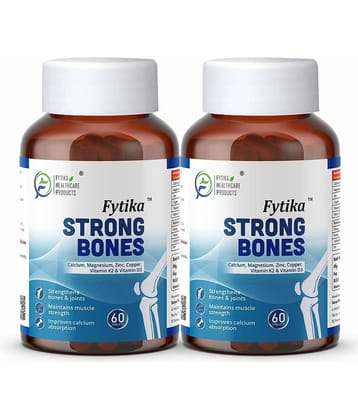 Fytika Strong Bones With Calcium And Vitamin D2 60 No.S (Pack of 2)