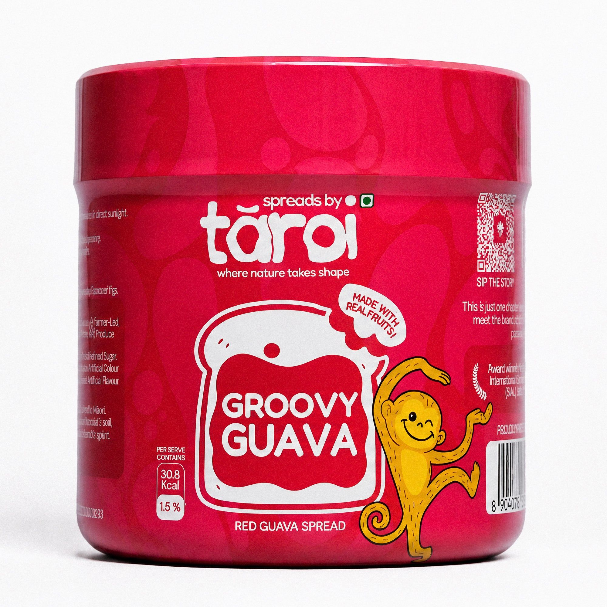 Taroi Red Guava Spread – 400 g | Real Guava Fruit Spread, No Added Sugar