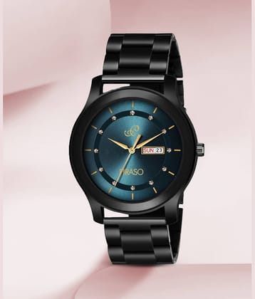 PIRASO Black Stainless Steel Analog Men's Watch