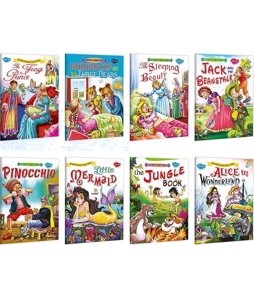 Uncle Moon’s Fairy Tales | Pack of 8 Books (v3) | Super jumbo combo for collecters and library Story books