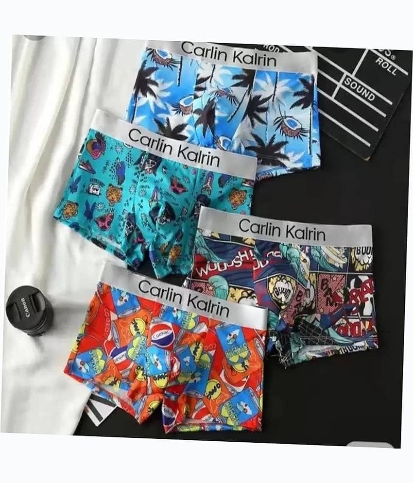 Cavenders Pack of 3 Nylon Trunks For Men's ( Multicolor )