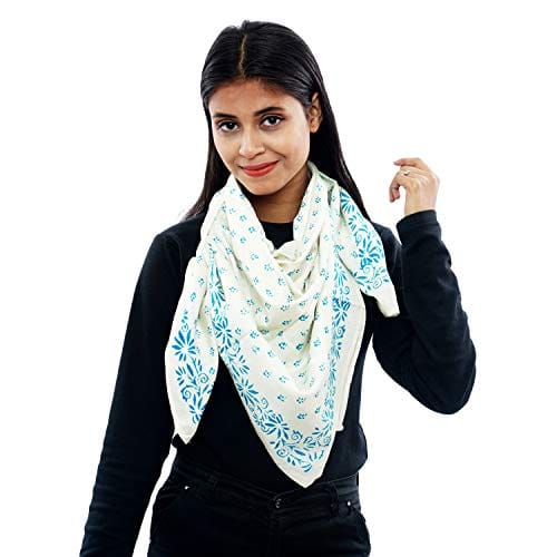 Eri Silk Printed Scarf Yellow