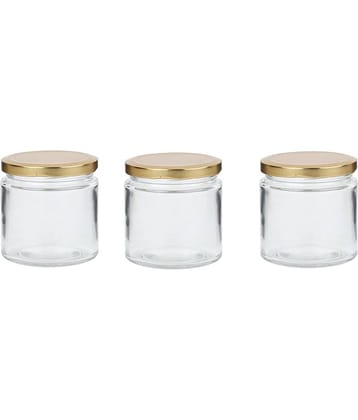 Somil - Storage Container Glass Transparent Utility Container ( Set of 3 )