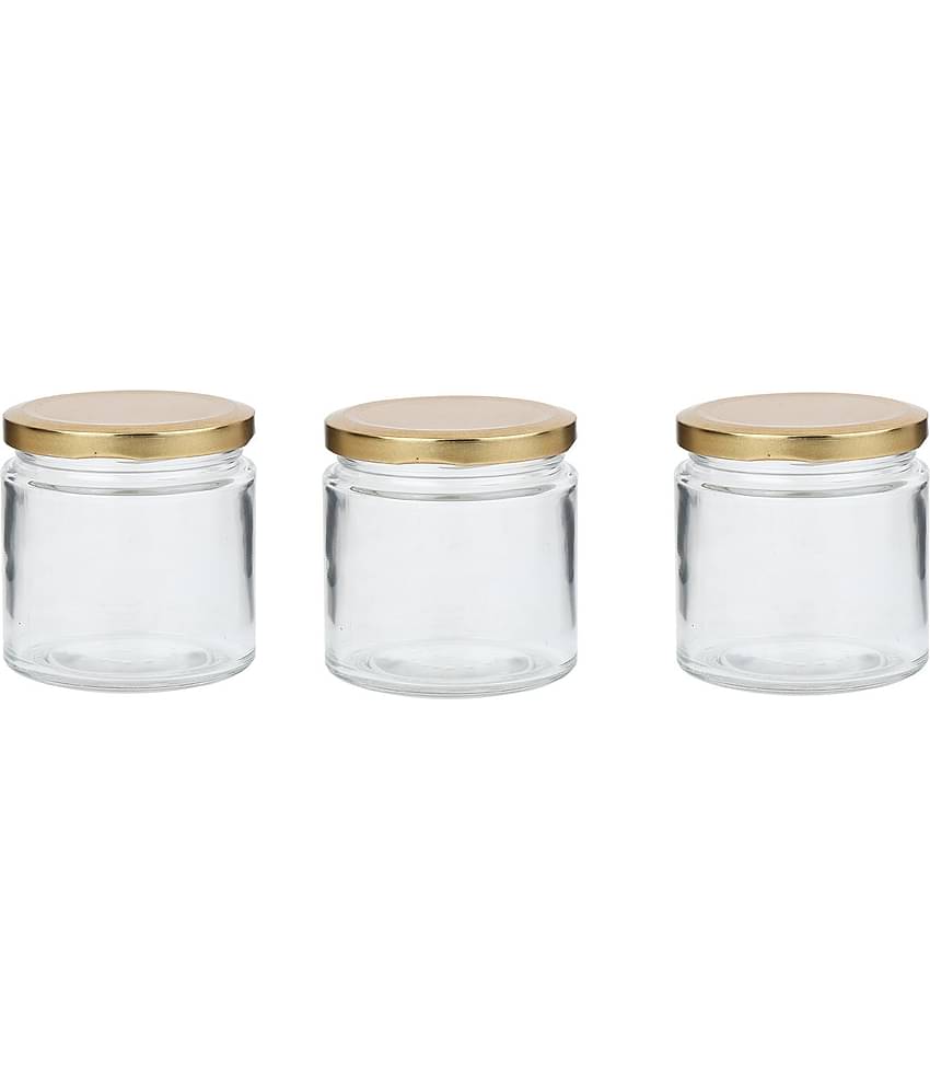 Somil - Storage Container Glass Transparent Utility Container ( Set of 3 )
