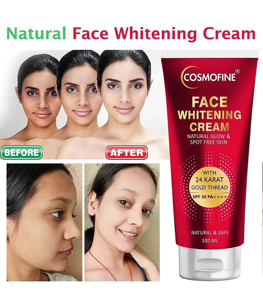 COSMOFINE Face Whitening Cream, Goree Whitening Cream Day Cream All Skin Type Kesar (100 ml)