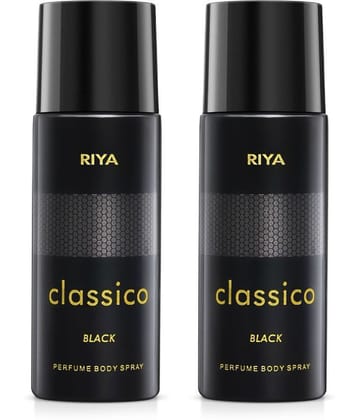 Riya Classico Perfume Body Spray for Men 150 ml ( Pack of 2 )
