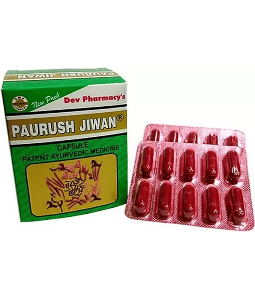 D Dev Pharmacy Porush Jeevan | 60 Capsule | Ayurvedic | Boost Energy | More Active Men