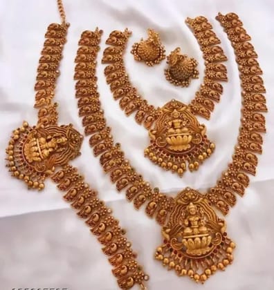 ANJANEYA ROLD GOLD Jewelled Pendant Set