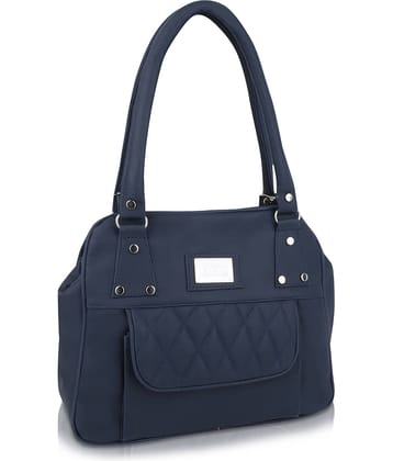 The monaina crapt Shoulder Bag PU Set of 1 ( Blue )